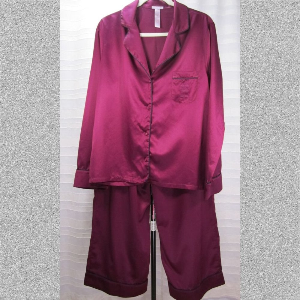 Savage X Fenty Burgundy Pajama Set